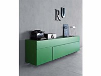 Madia Quadra di Pianca | L 180 H 60 P 35 | tutti cassetti | in laccato opaco a € 1.125,00