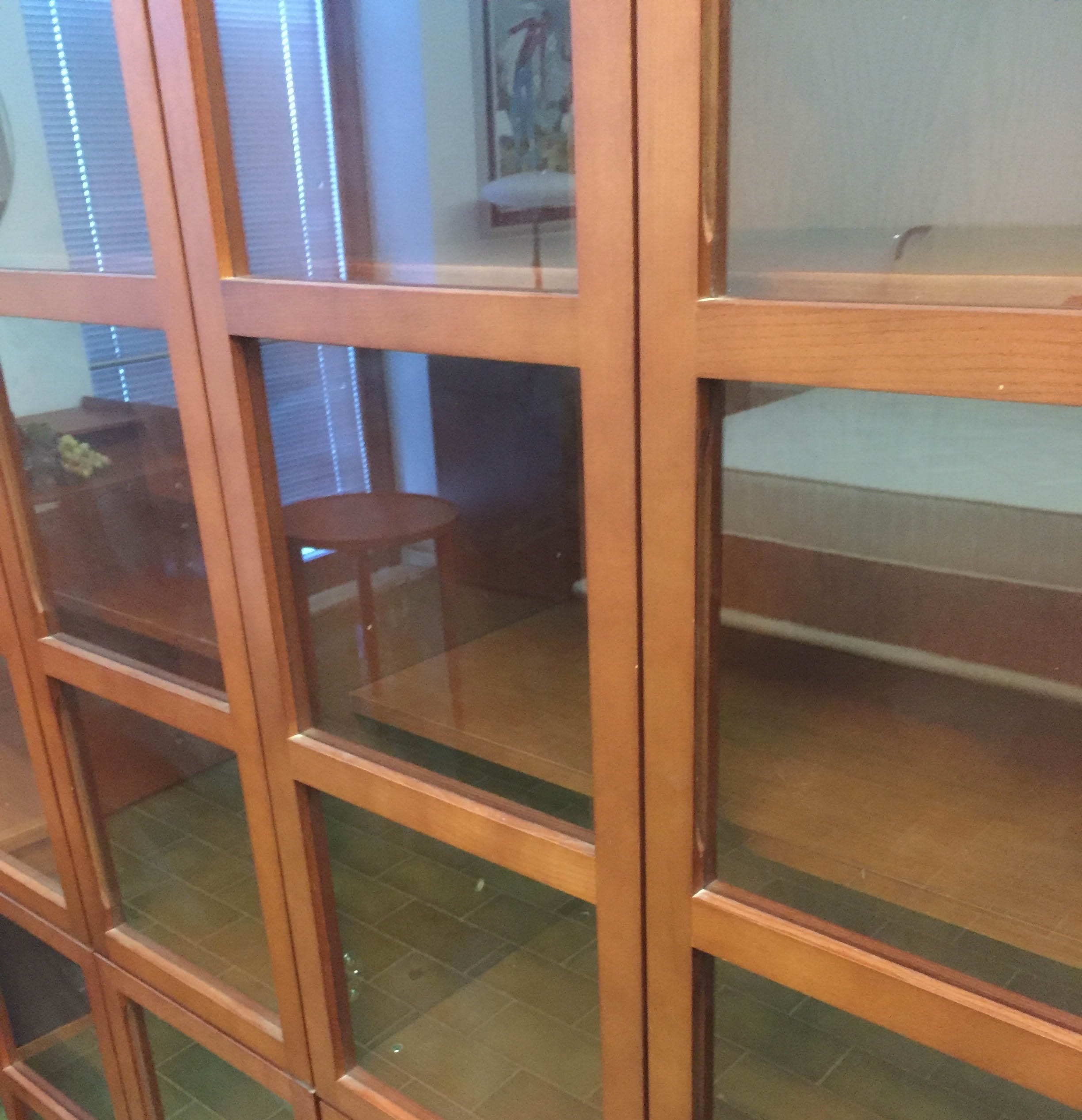 Mobile libreria book ideal form scontata del 40% in mogano ... Librerie da ingresso riflessi