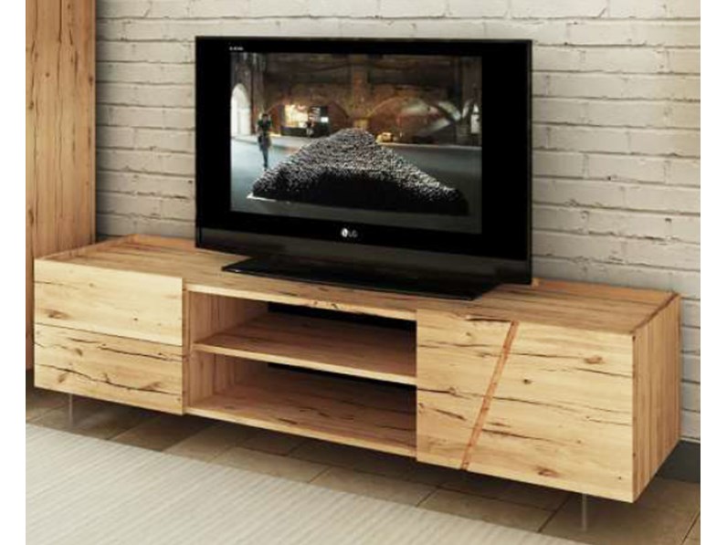 Mobile moderno porta TV legno massello rovere scontato -45% Mobile moderno porta TV legno massello rovere scontato -45%