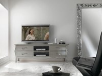 Mobile in legno porta tv con cassettoni in stile classico