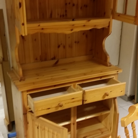 Outlet mobili in pino massello soggiorni a prezzi scontati Mobile dispensa cucina pino