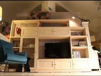 Parete attrezzata in stile moderno Pacema in legno Offerta Outlet
