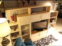 Parete attrezzata in stile moderno Pacema in legno Offerta Outlet