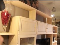 Parete attrezzata in stile moderno Pacema in legno Offerta Outlet