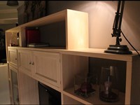 Parete attrezzata in stile moderno Pacema in legno Offerta Outlet