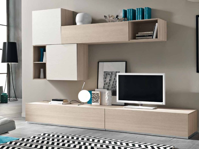 Parete attrezzata in stile moderno Spar Offerta Outlet Parete attrezzata in stile moderno Spar Offerta Outlet