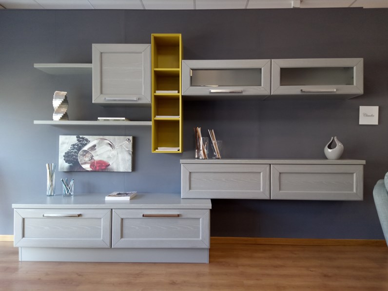 Parete Attrezzata Lube Cucine In Legno Claudia In Offerta Outlet