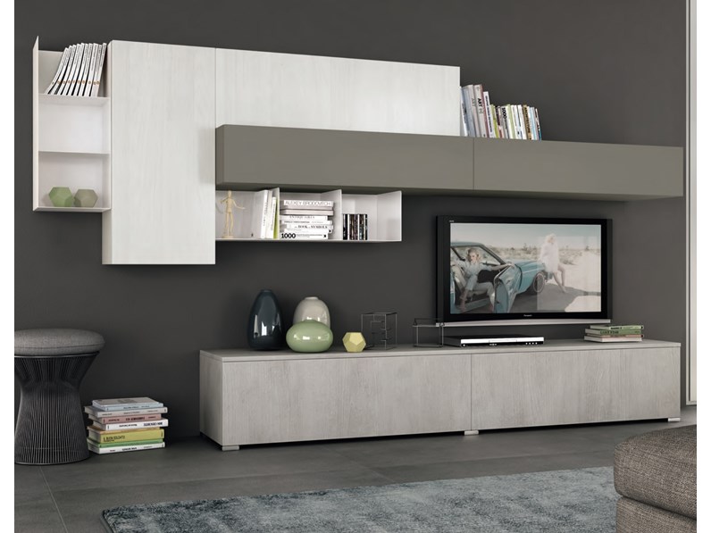 Parete Attrezzata Lube Cucine Living Moderno Sconto 23