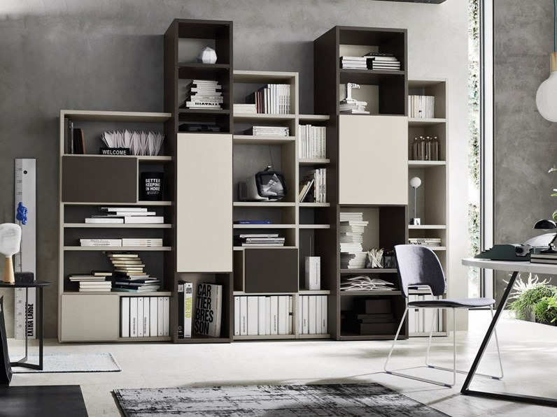 Parete attrezzata orme libreria orme living prezzi outlet Librerie pareti attrezzate