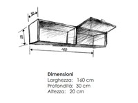 Parete attrezzata TV soggiorno in legno massello di rovere
