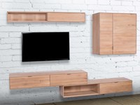 Mobile soggiorno Open legno massello sconto -50%