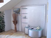 soggiorno porta tv classico finitura foglia argento