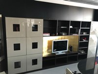 Parete tv soggiorno Besana modello Globe