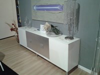 Pedretti A&C Soggiorno Credenza moderna laccata bianco opaco