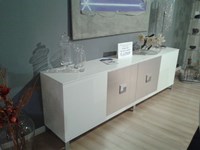 Pedretti A&C Soggiorno Credenza moderna laccata bianco opaco