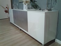 Pedretti A&C Soggiorno Credenza moderna laccata bianco opaco