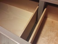 Composizione porta TV di Napol a prezzo scontato in vero legno olmo perla