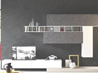 Soggiorno Alpe Start10 Laminato Materico Pareti attrezzate Moderno