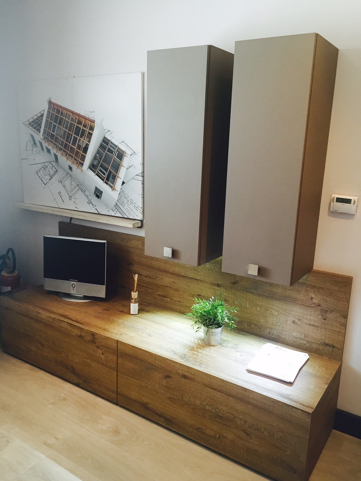 Soggiorno area arredamenti l 210 in laminato materico spessore 2,2 ...