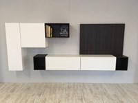 Soggiorno Armobil Laccato Bianco e Rovere -62%