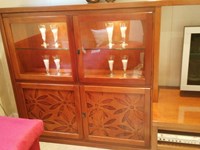 Soggiorno classico legno massello tinto ciliegio.Offerta sconto 51%