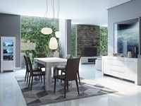 Soggiorno completo stile moderno modello Max Bianco Laccato cod. 66