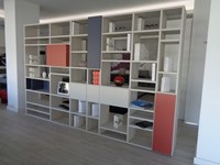 Soggiorno Doimo CityLine Libreria bifacciale over laminato laccato Laminato Materico Librerie Design