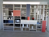 Soggiorno Doimo CityLine Libreria bifacciale over laminato laccato Laminato Materico Librerie Design