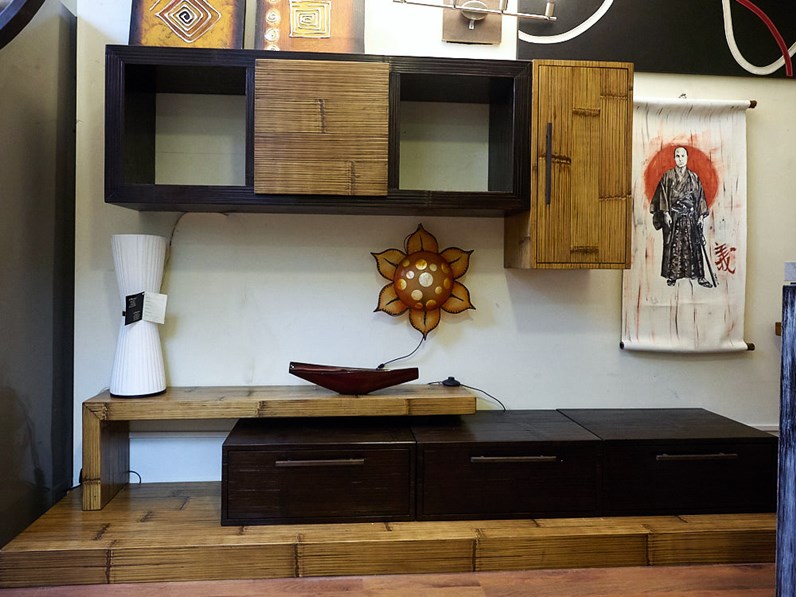soggiorno etnico moderno essential legno e bambu in offerta outlet soggiorno etnico moderno essential legno e bambu in offerta outlet