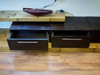 soggiorno etnico moderno essential legno e bambu in offerta outlet