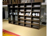 Soggiorno Jesse Libreria soggiorno studio legno rovere termotrattato Librerie