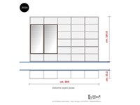Soggiorno Jesse Libreria soggiorno studio legno rovere termotrattato Librerie