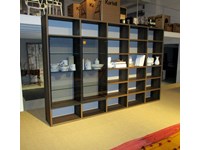 Soggiorno Jesse Libreria soggiorno studio legno rovere termotrattato Librerie