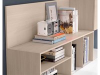soggiorno laccato ed olmo naturale fine serie