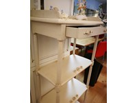 Soggiorno Miazzo Libreria etajeur in legno bianco