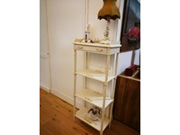 Soggiorno Miazzo Libreria etajeur in legno bianco