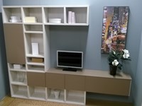 Soggiorno Mobilstella Urban Laminato Materico Librerie Moderno
