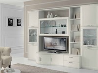 Soggiorno mod.Jazz D'Elite laccato Bianco