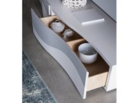 Soggiorno Napol legno laccato poro aperto. Offerta sconto 30%
