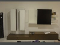 Soggiorno Pianca Spazio box Laccato Opaco Porta Tv Moderno