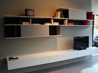 Parete attrezzata moderna Poliform scontata Reggio Emilia