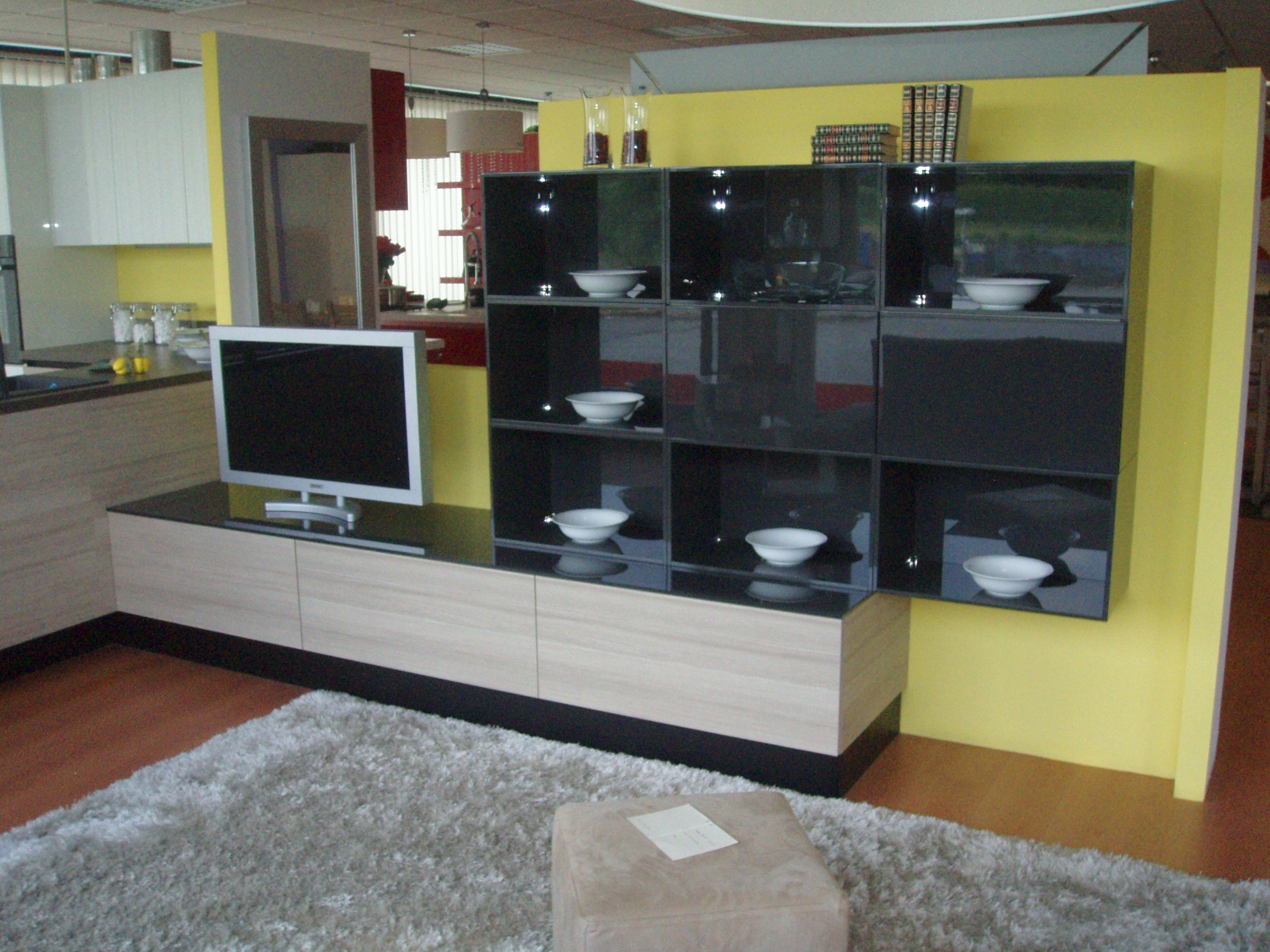 Soggiorno scavolini liberamente laccato lucido pareti attrezzate ...