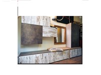 soggiorno etnico moderno legno vintage in offerta