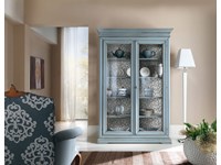 vetrinetta cristaliera in legno stile shabby chic