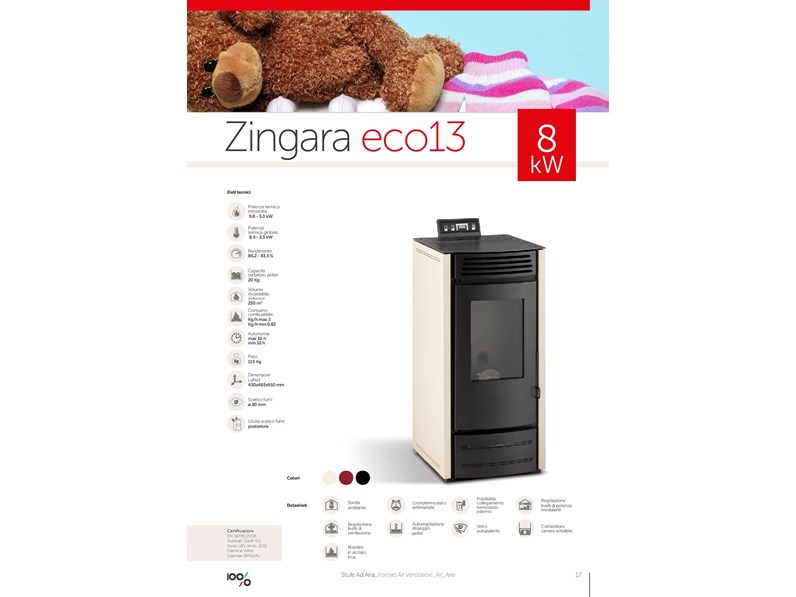 Ambiente e calore Stufa modello Zingara eco13 8kw scontato del -61 % Ambiente e calore Stufa modello Zingara eco13 8kw scontato del -61 %
