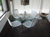 Bontempi Casa Tavolo Tavolo bontempi modello barone Rotondi Fissi Vetro
