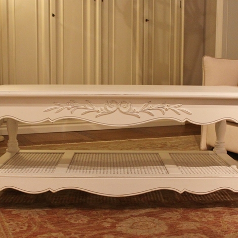 Tavolino da salotto stile provenzale, 2 tiretti laterali al 30 ... Tavolo e credenza in stile salone
