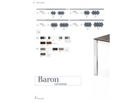 Misure e colori disponibili per modello Baron ceramica
