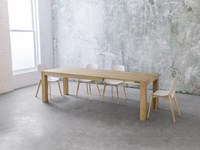 Tavolo allungabile Point House Tola 140 in legno di rovere naturale