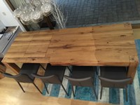 Tavolo artigianale allungabile rovere vecchio